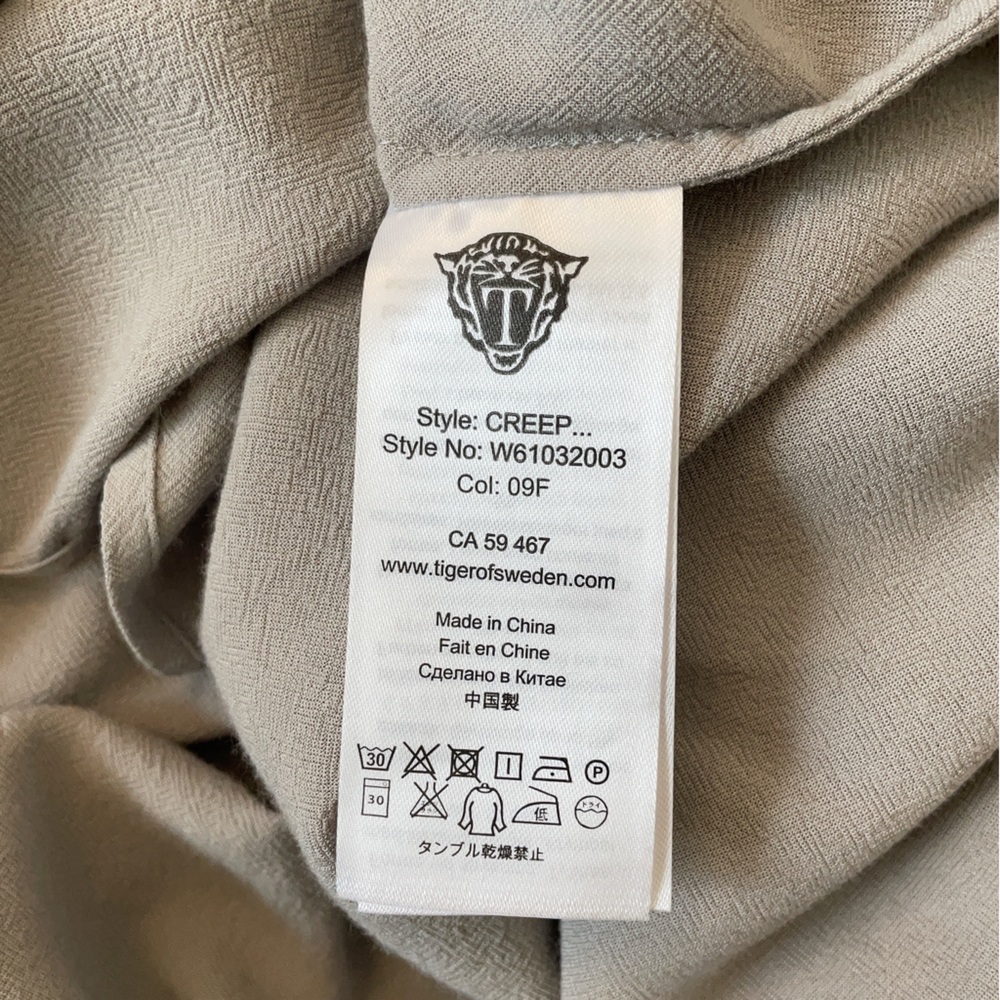 Tiger of Sweden Jeans grey sleeveless blouse medium women's shirt top - Picture 14 of 15